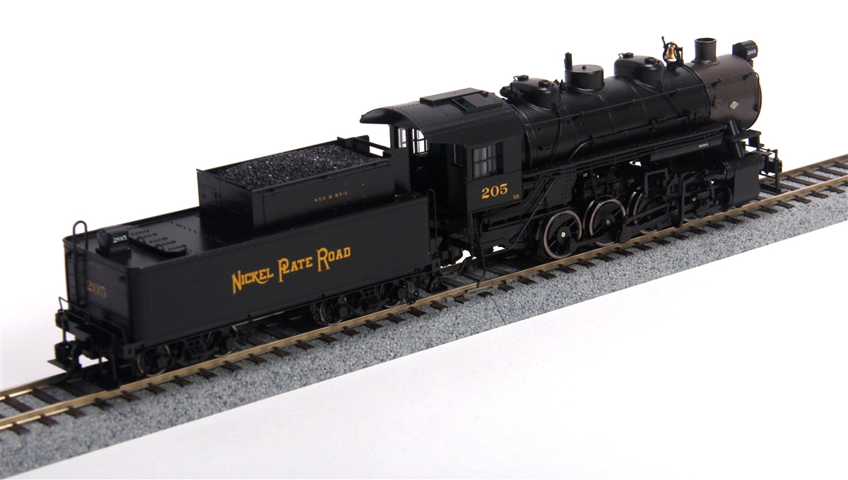Walthers 920-60116 HO NKP 0-8-0 Steam Locomotive & Tender w/DCC  #206