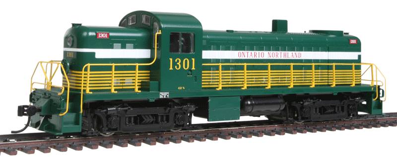 Walthers 910-9023 HO Ontario Northland Alco RS2 DC Green/Yellow/White #1301