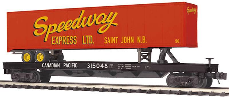 MTH 20-98931 Canadian Pacific Flat Car w/ 48' Trailer #315048