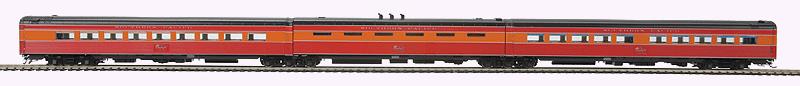 MTH 80-60030-5 HO Southern Pacific Diner/Kitchen/Coffee Passenger Set (Set of 3)