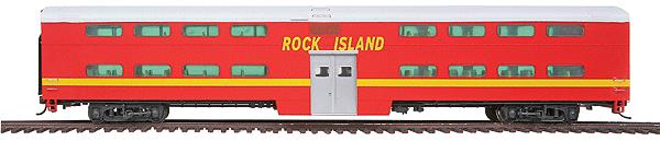 Walthers 920-15522 HO Scale Rock Island 85' P-S Bi-Level Commuter Cab Car