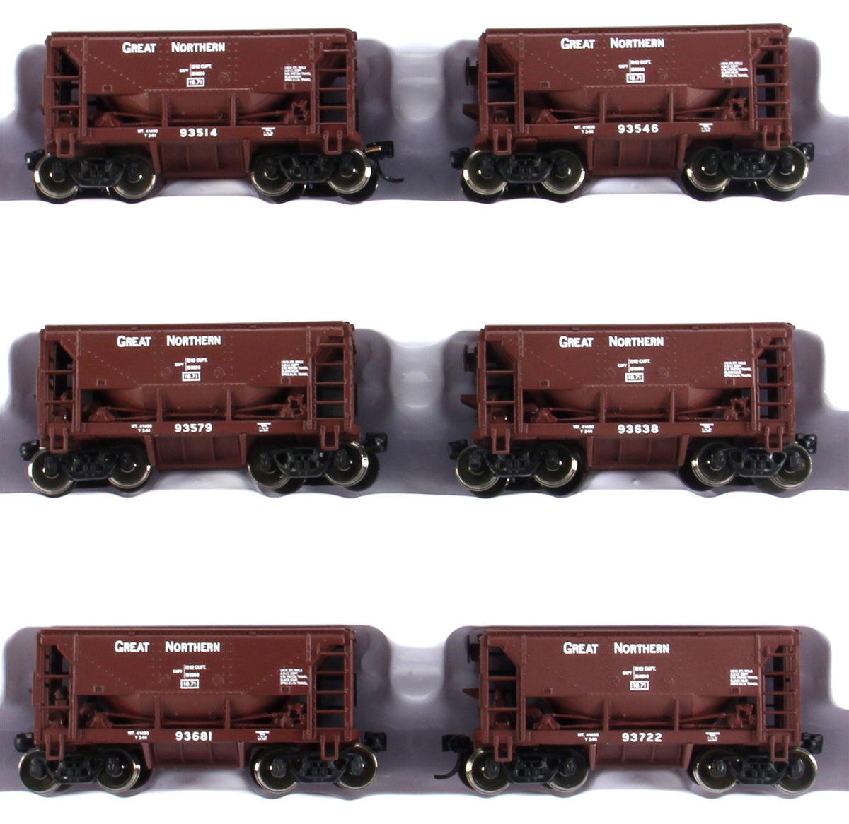 Walthers 910-58005 HO Great Northern 24' Minnesota Ore Car 6-Pack