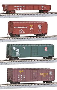 MicroTrains 99400042 Z Pennsylvania Railroad Variety Runner Pack pkg 4