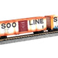Micro-Trains 99305130 N Soo Line Weathered 50' Boxcar Runner Pack (Set of 4)