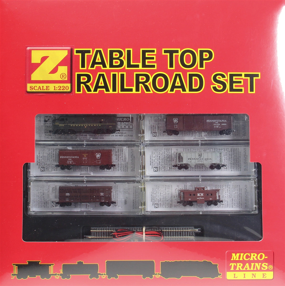 MicroTrains 99403020 Z Pennsylvania Railroad Freight Train-Only Set w/EMD F7
