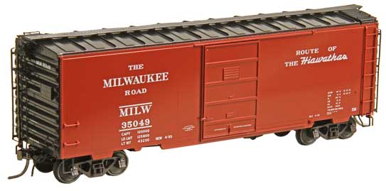 Kadee 4830 HO Milwaukee Road Pullman-Standard PS-1 40' Boxcar #35049