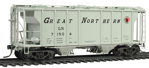 Kadee 8037 HO Great Northern PS-2 2-Bay Covered Hopper #71504