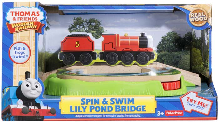 Fisher Price BDG56 Thomas & Friends™ Wooden Railway Spin & Swim Lily Pond Bridge