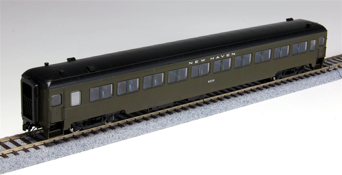 Rapido Trains 109125 HO New Haven 10-Window Coach #8259 (Pullman Green)