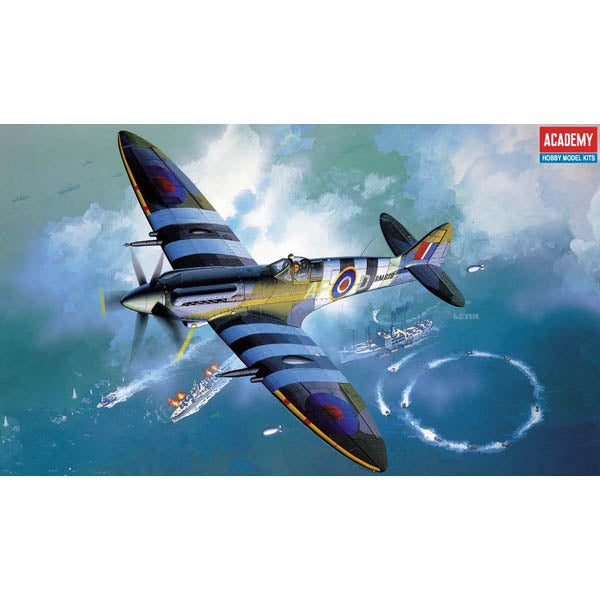 Academy 2157 1:48 Spitfire MK. XIVc Military Airplane Kit