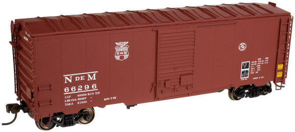 Atlas 20001394 HO Scale N de M 40' Postwar Boxcar w/ 6' Door #66296