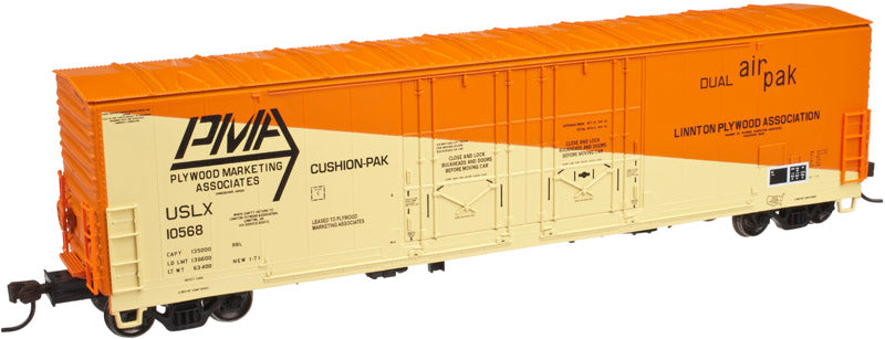 Atlas 20002453 HO Plywood Marketing Evans 53' Double Plug Door Boxcar #10568