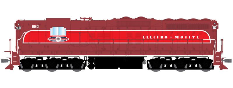 Broadway Limited 2394 HO EMD SD7 #990 with Sound & DCC - Paragon2™