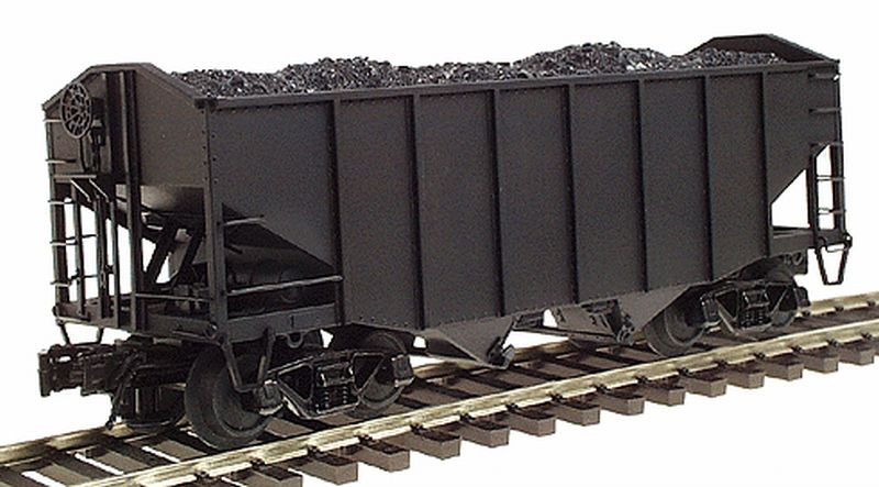 Atlas 7751 O Scale Undecorated 55-Ton Fishbelly Hopper - 2-Rail