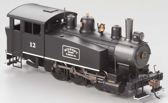 Bachmann 52103 HO Midwest Porter 0-6-0T Side Tank Steam Locomotive w/DCC #12
