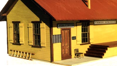 B.T.S. 17122 O Scale Three Springs Station Craftsman Building Kit