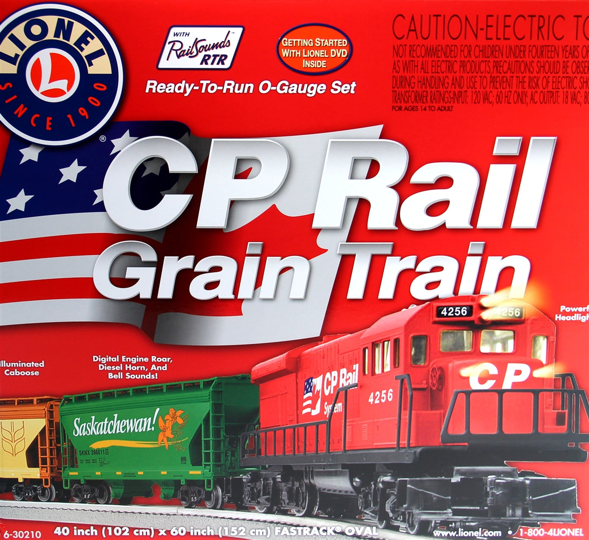 Lionel 6-30210 Canadian Pacific Grain Train O Gauge Diesel Freight Train Set
