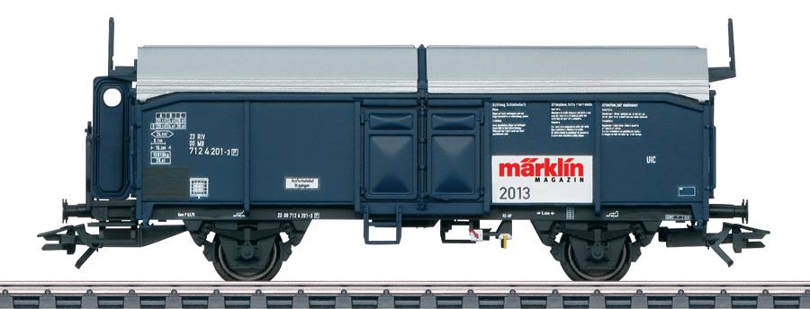Marklin 48513 HO Type Tms 851 Sliding-Roof Gondola w/ Brakeman's Cab - 3-Rail