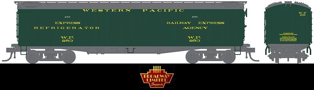 Broadway Limited 1874 HO WP GACX 53'6" Wood Express Reefer #262&274 (Set of 2)
