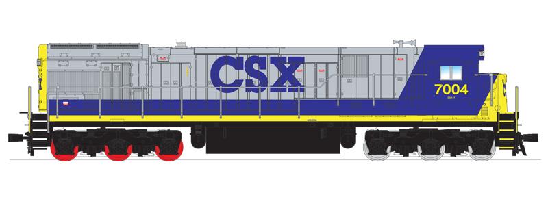 Broadway Limited 2446 HO CSX GE C30-7 with Sound & DCC - Paragon2™ #7004