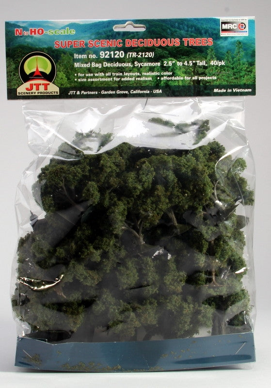 JTT Scenery Products 92120 HO 2" 6" Super Scenic Deciduous Trees (Set