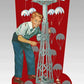 Miller Engineering 881201 HO/O AC Gilbert Erector 100 Year Anniversary Billboard