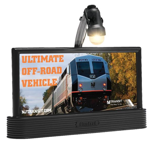 Lionel 6-37986 O Gauge NJ Transit Blinking Light Billboard