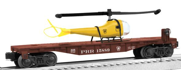 Lionel 6-36195 O PRR Patrol Helicopter Flatcar