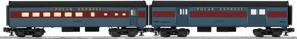 Lionel 6-35290 O Polar Express Streamliner Passenger Car Add-On (2Pk.)