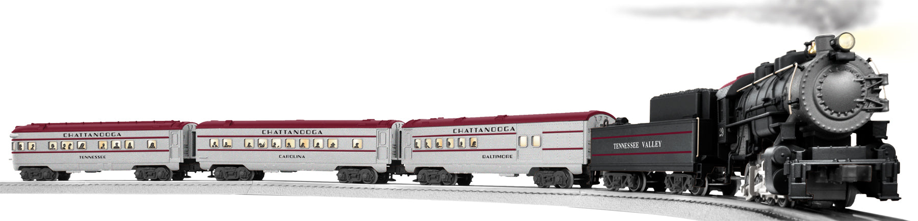 Lionel 6-30228 Chattanooga Express LionChief O Gauge Steam Passenger Train Set