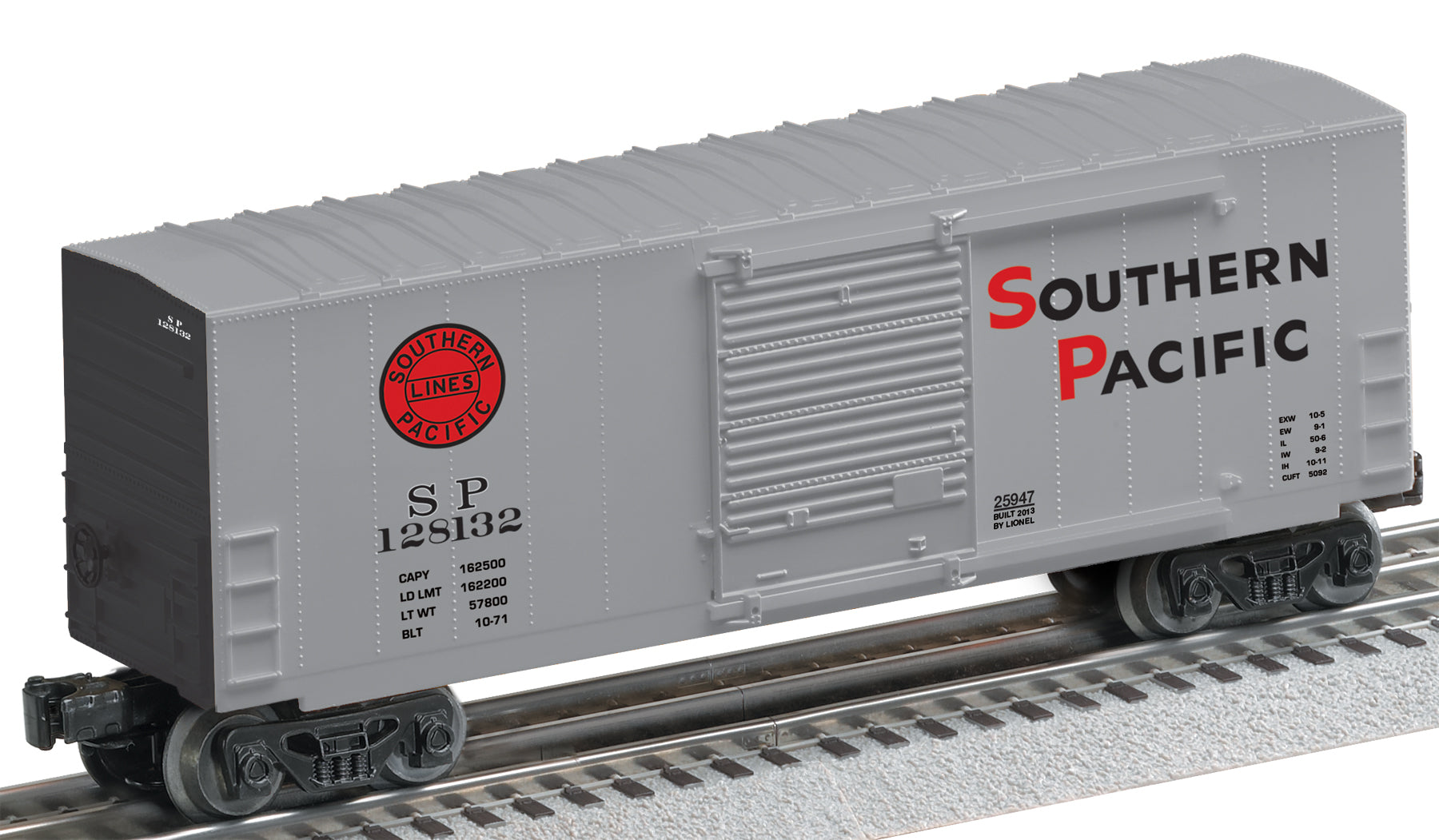 Lionel 6-25946 O SP Black Widow Hi-Cube Boxcar