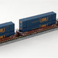 Kato 106-6170 N AOK MAXI-IV 53' Stack Cars w/CSX Containers #55358 (Set of 3)