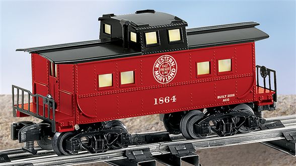 American Flyer 6-48736 S Gauge Western Maryland Illuminated Caboose #1864