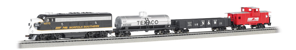 Bachmann 24025 N Scale Norfolk Southern The Stallion Diesel Starter Train Set