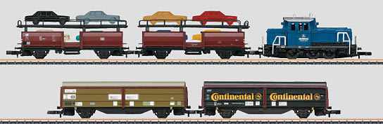 Marklin 81409 Z Diesel Freight Auto Transport Train Set