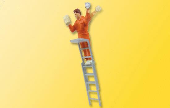 Viessmann Modellspielwaren 5117 HO Poster Sticker on Ladder