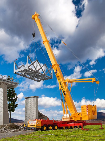 Kibri 13034 HO Liebherr 1400 Crane Wiesbauer