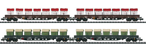 Trix 15071 N Awilog Low Side Car Set - Exclusive