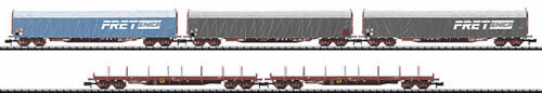 Trix 15476 N French National Railways SNCF Era VI 5-Car Freight Set