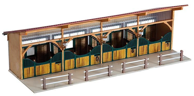 Faller 130541 HO Roofed Stable Building Kit