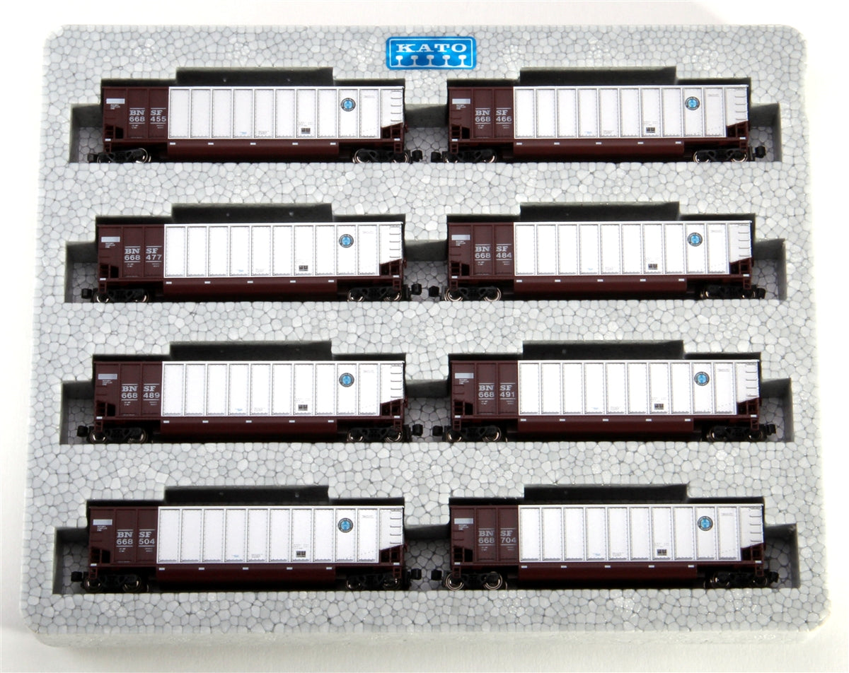 Kato 106-4621 N Scale BNSF BethGon Coalporter 8-Car Set