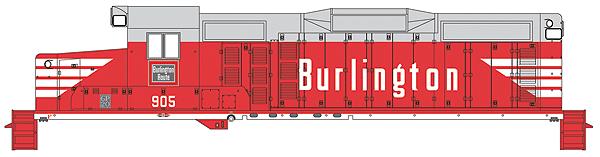 Walthers 920-48559 HO Chicago Burlington & Quincy EMD GP20 LH PROTO 2000 #905