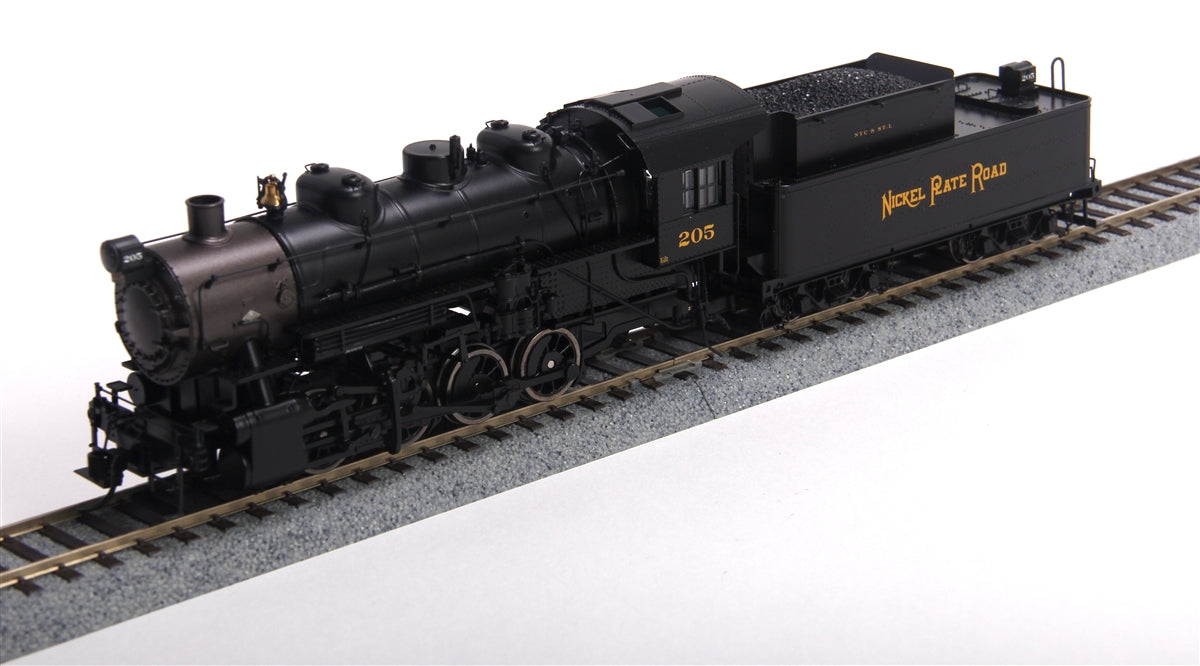 Walthers 920-60116 HO NKP 0-8-0 Steam Locomotive & Tender w/DCC  #206