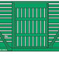 Walthers 910-54501 HO Chicago, Burlington & Quincy 40' Stock Car 6-Pack
