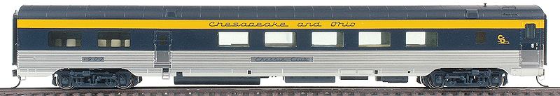 Walthers 920-9365 HO C&O Pere Marquette 85' PS Lunch Counter Lounge Car #1903