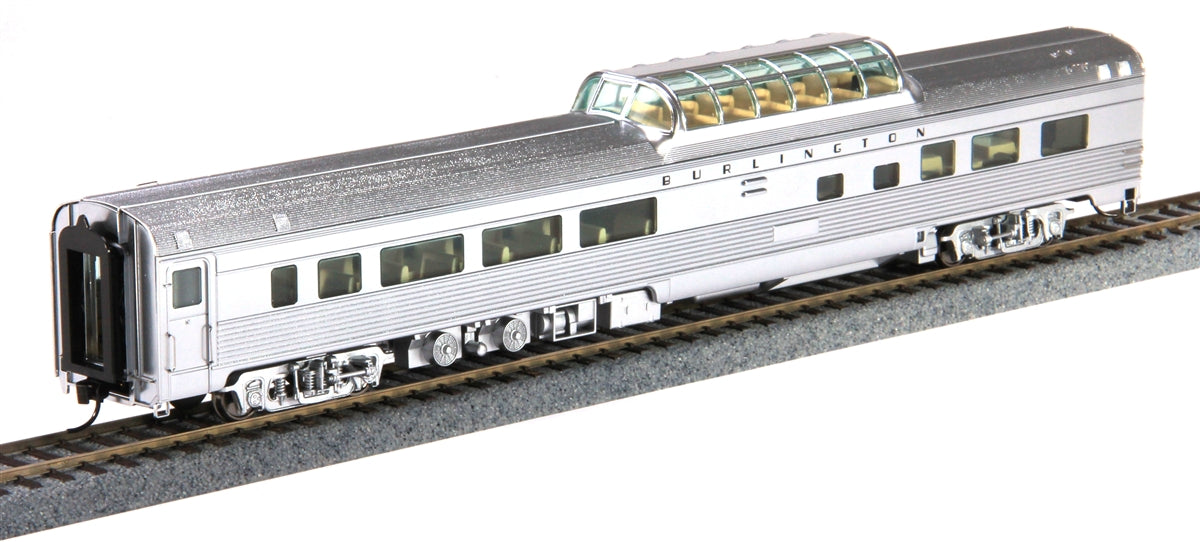 Walthers 920-14024 HO Chicago,Burlington & Quincy 85'' Budd Dome Coach Lighted