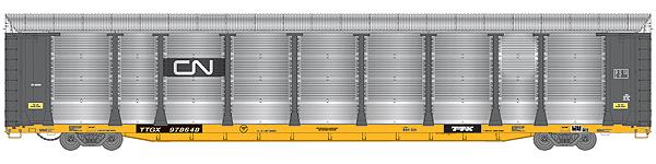 Walthers 920-101303 HO CN TTGX 89' Thrall Bi-Level Auto Carrier #978648