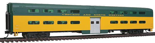 Walthers 920-15501 HO Chicago & North Western 85' PS Bi Level Coach Car