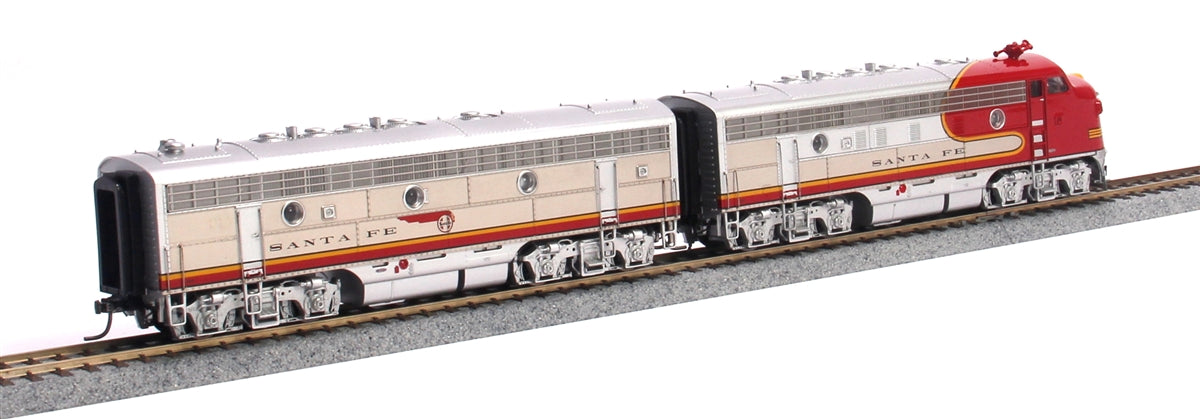 MTH 80-2117-0 HO Santa Fe F-7 A/B Diesel Locomotive Set - DCC Ready (Set of 2)