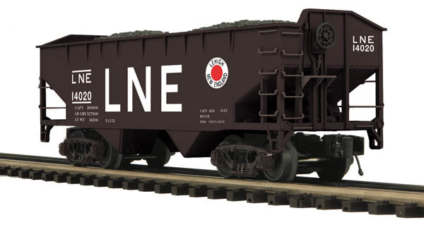 MTH 20-97754 O Lehigh & New England Premier 2-Bay Offset Hopper Car (Set of 2)